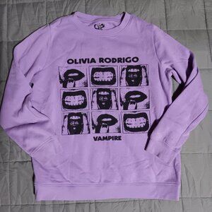 Olivia Rodrigo Vampire Sweatshirt Lilac Purple Crewneck Bravado Band Merch Large